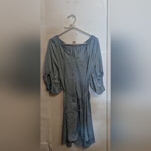 Blue polyester dress